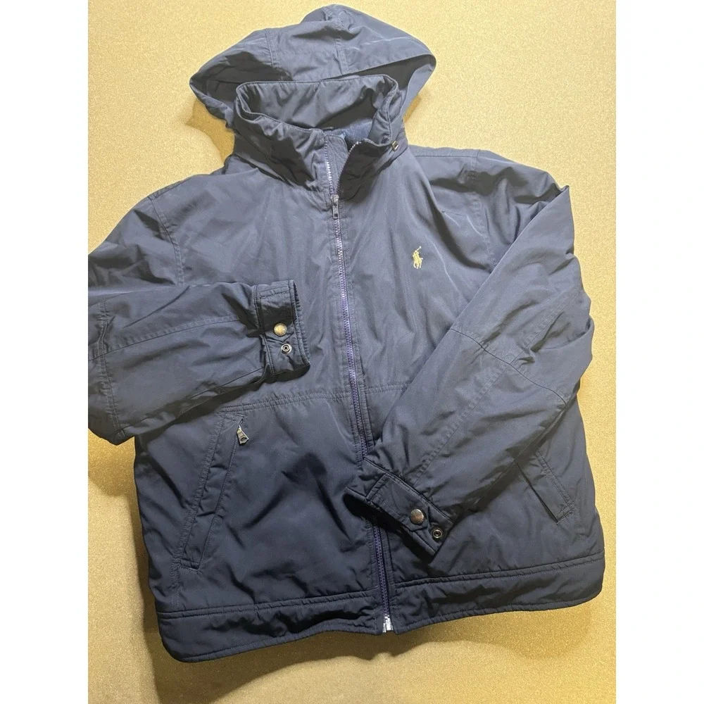 Polo Ralph Lauren Bomber‎ Jacket Men's Medium L blackFull Zip